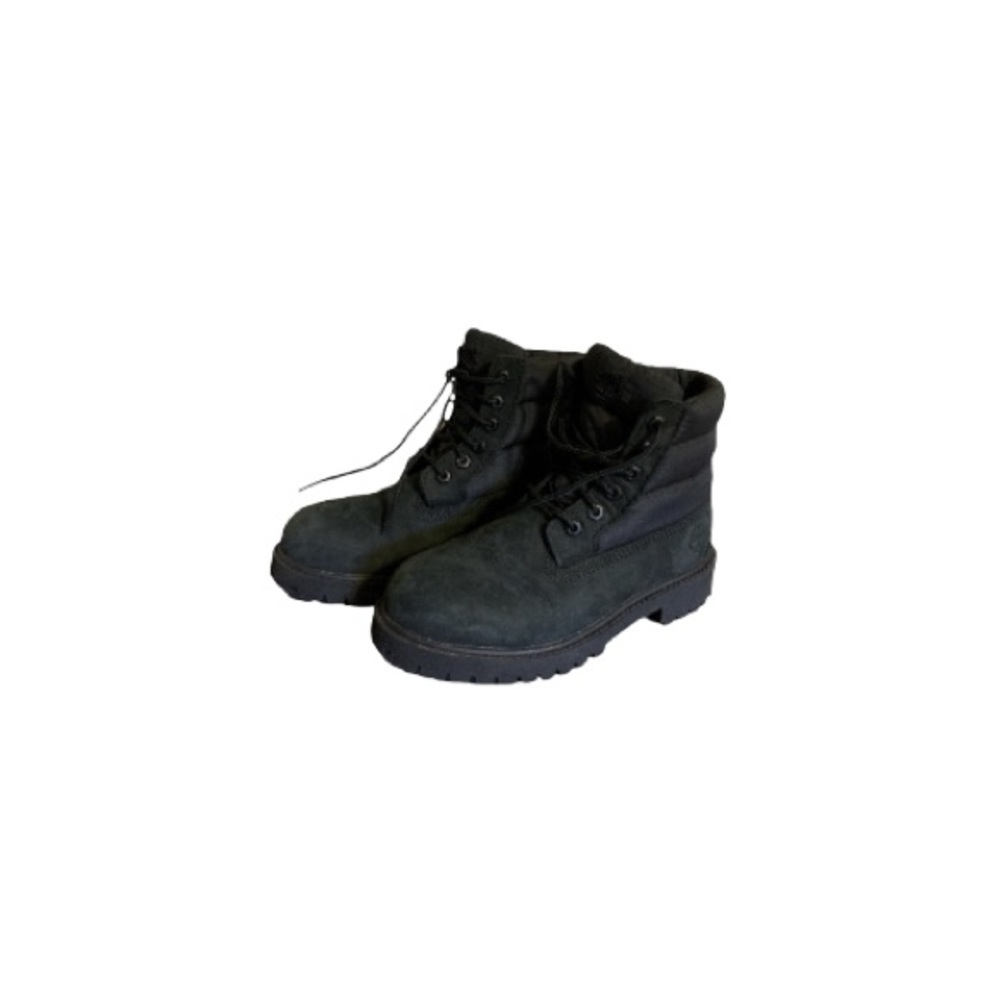Timberland Black Leather and Textile Winter Booties - Boy’s Size 1